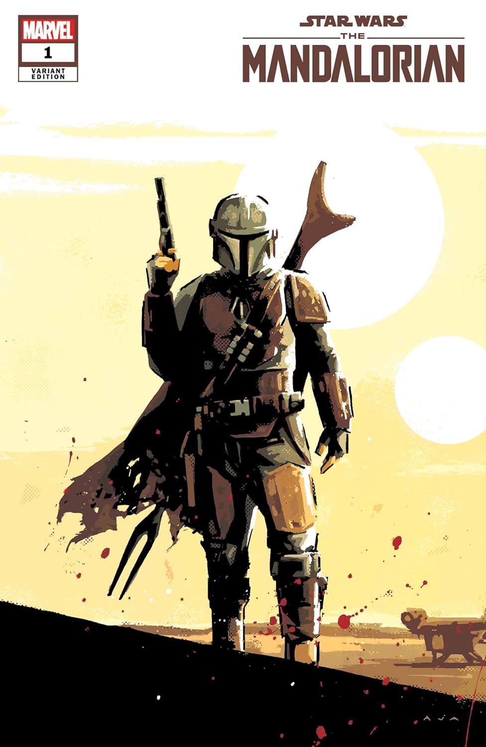 

The Mandalorian #1 Variant Cover by David Aja with Rated Comics Acrylic Backer (Rated Comics)