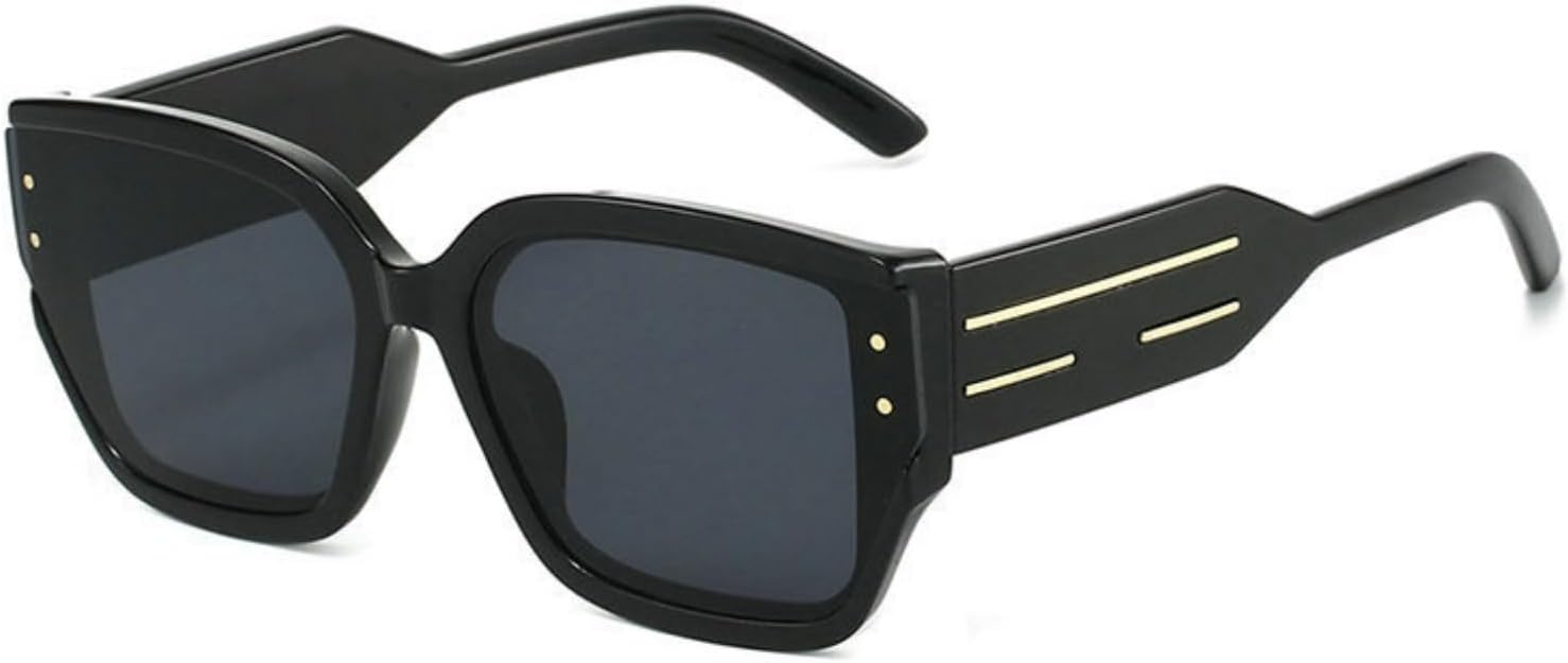 

Willochra Модные большие женские квадратные солнцезащитные очки в винтажном стиле с леопардовым принтом, коричневые, с защитой от УФ-излучения UV400, модные мужские черные солнцезащитные очки, C1