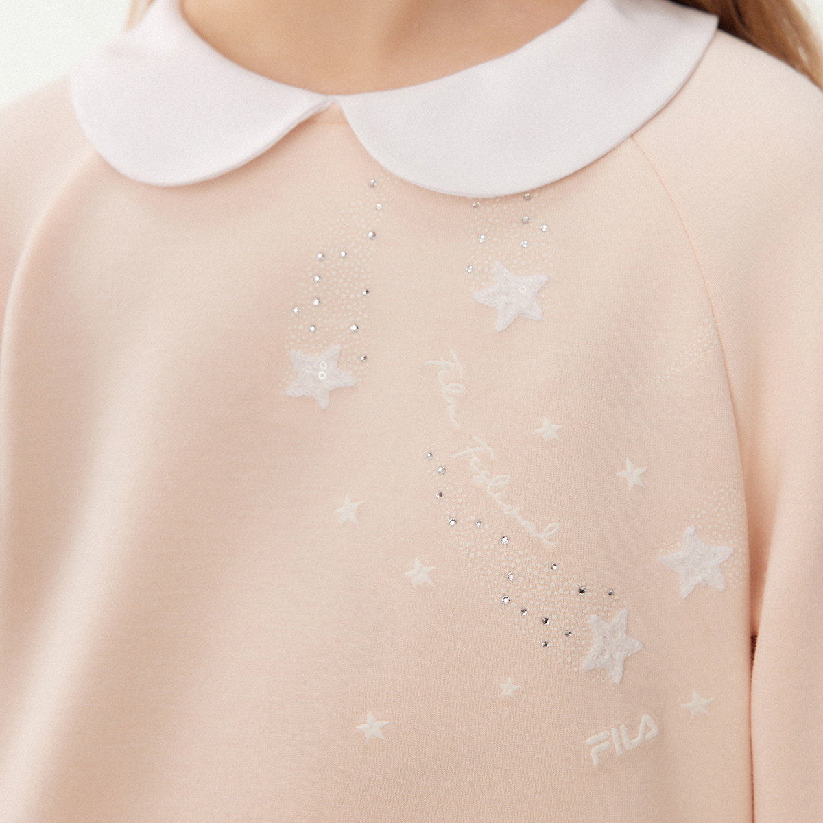 Толстовка для детей 3-7 лет FILA KIDS, светло-оранжевый — фото 4