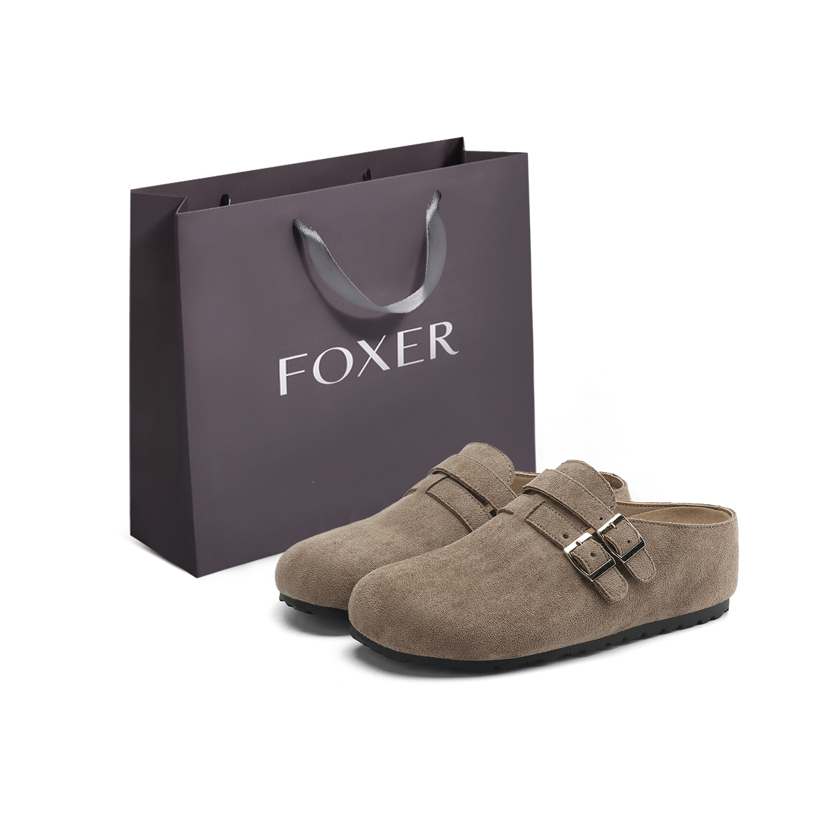 FOXER Закрытые тапочки женские - хаки, цвет Khaki