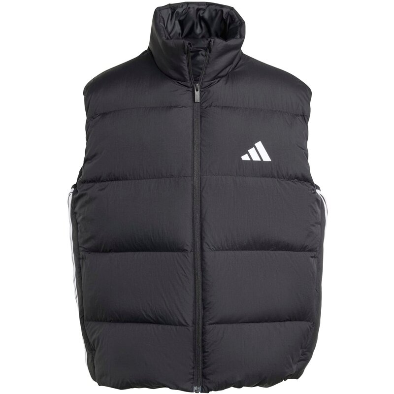 

Стеганый жилет Essentials Climawarm с тремя полосками Adidas, черный