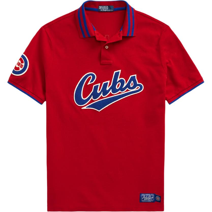 Футболка поло Chicago Cubs мужская Polo Ralph Lauren, красный — фото 2