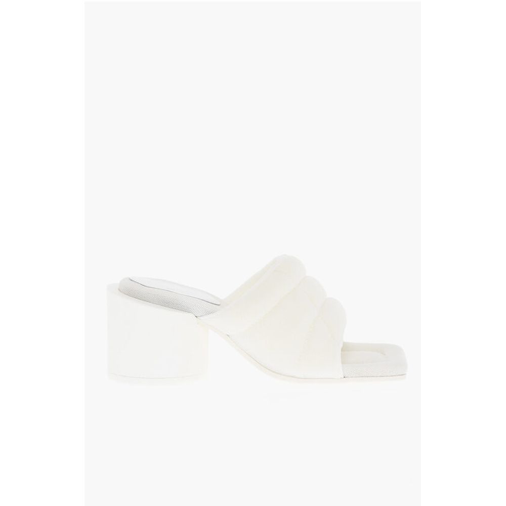 Мюли MM6 с подкладкой и квадратным носком 7 см Maison Margiela, White — фото 3