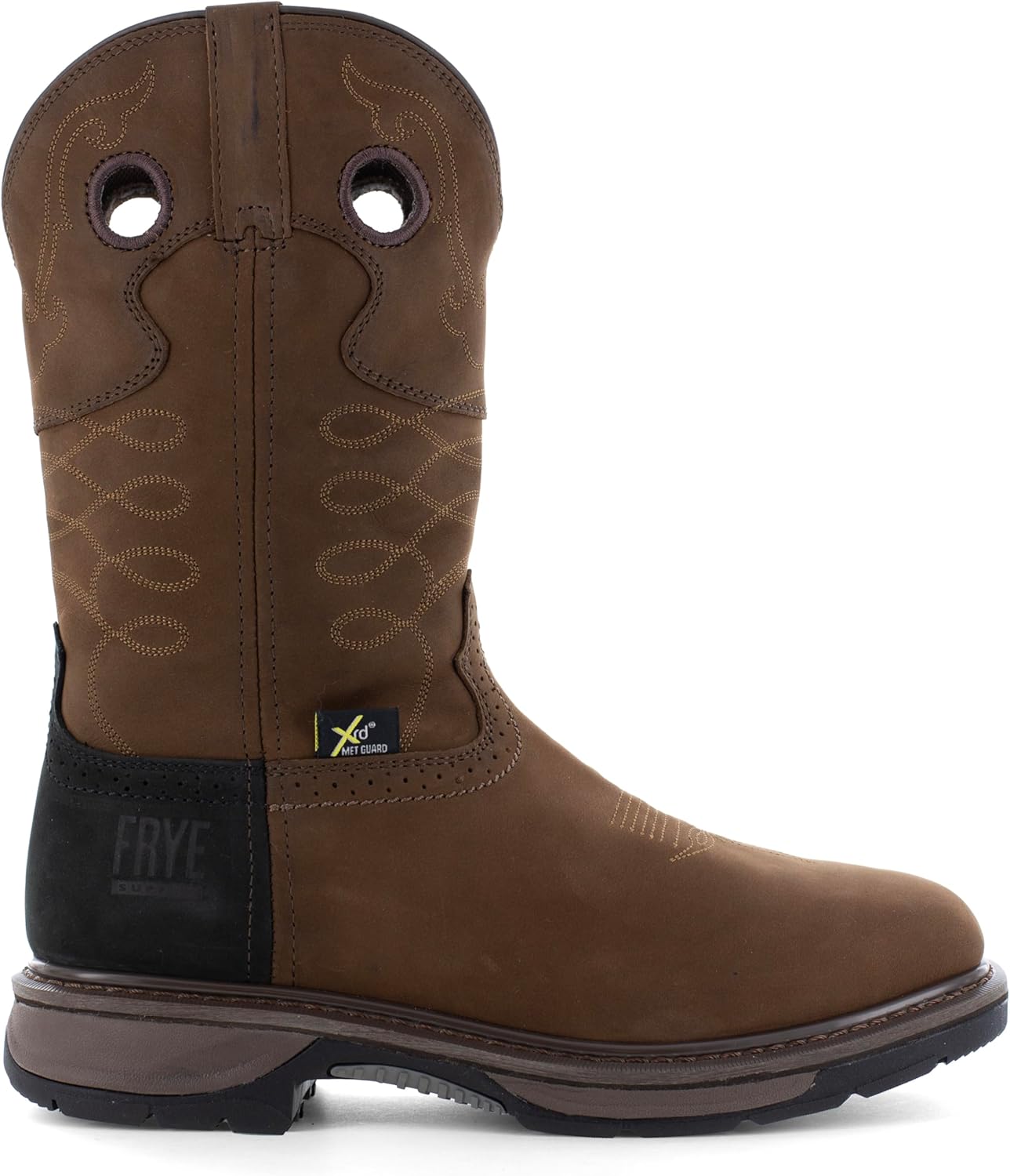 Мужские ковбойские сапоги Frye The Safety-crafted Western Boot, коричневый — фото 4