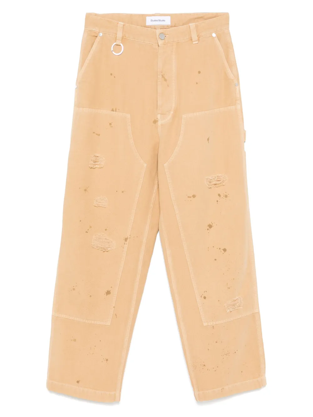 

Брюки с эффектом потертости Études Studio, коричневый