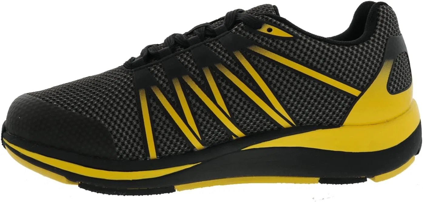 Мужские противоскользящие спортивные кроссовки Drew Player, Black Yellow — фото 3