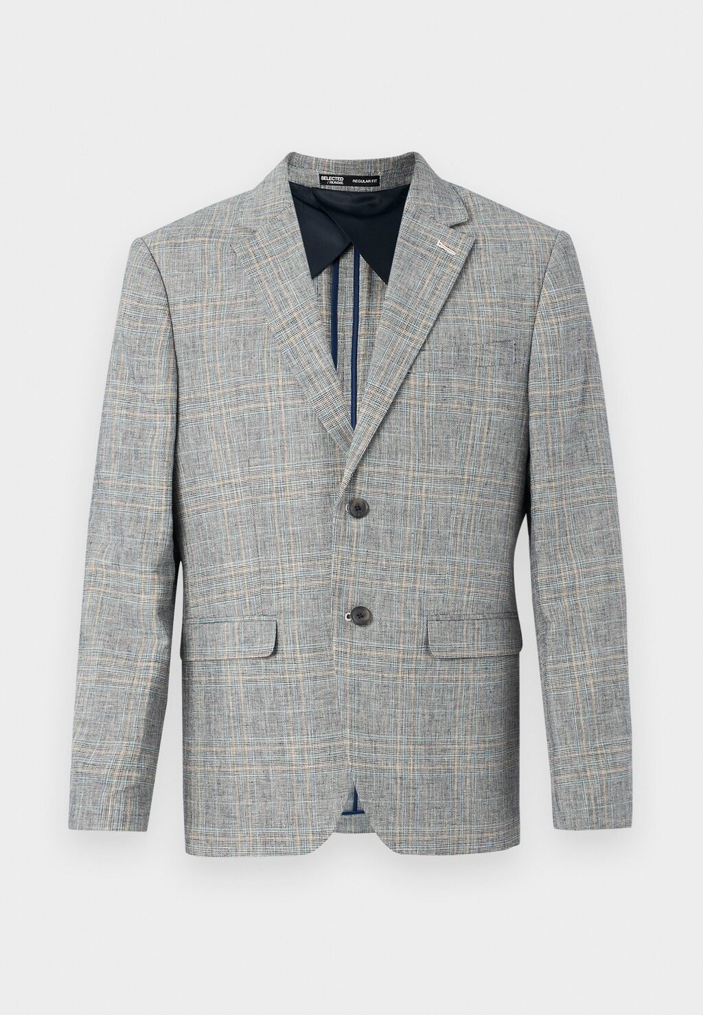 

Пиджак SLHKANE CHECK Selected Homme, серый