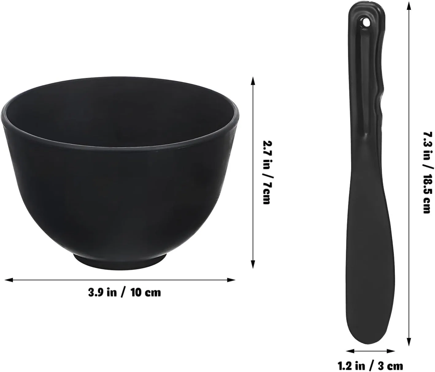 Набор мисок для смешивания Silicone Black Holibanna, 3 шт — фото 2