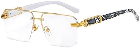 

Новые солнцезащитные очки без оправы для мужчин и женщин, модель 2025 года, с градиентным переходом цвета, защита от ультрафиолета UV400, винтажные солнцезащитные очки без оправы DSXLY, 2