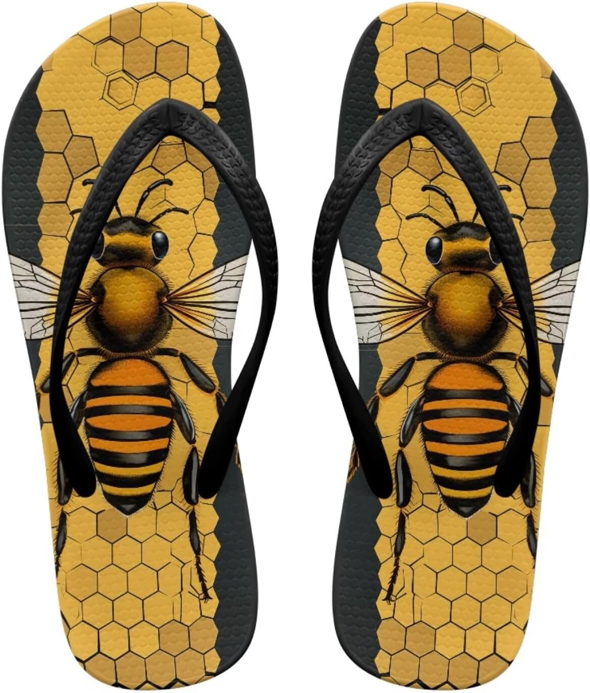 

Вьетнамки с черепом для женщин и мужчин, летние пляжные повседневные сандалии, удобные шлепанцы для душа Pointodoor, Bee Honey