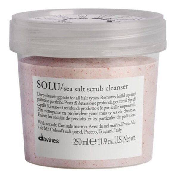 

Davines, Essential Haircare SOLU Очищающий скраб с морской солью, пилинг кожи головы, 250 мл
