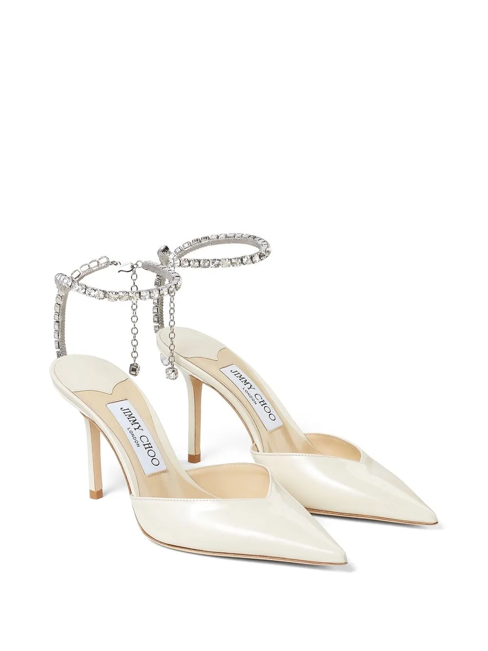 Туфли Saeda 85 с заостренным носком JIMMY CHOO, нейтральный — фото 2