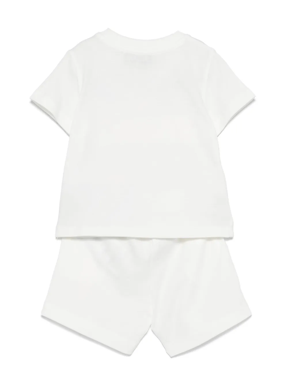 Комплект Teddy Bear из футболки и шортов Moschino Kids, белый — фото 2