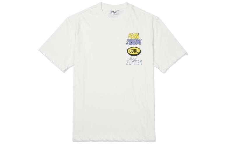 

Футболка унисекс серая/белая Fila, серый