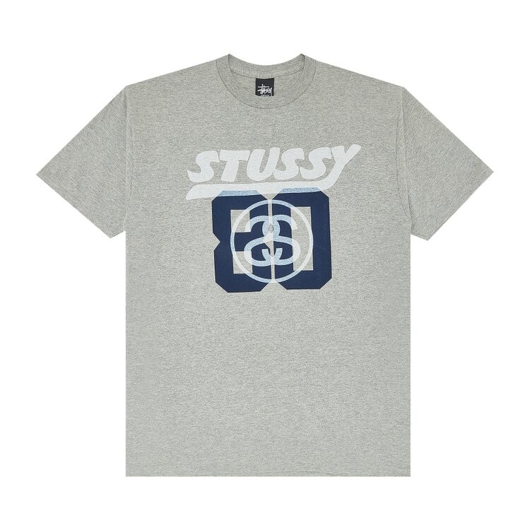

Футболка Stussy SS 80 'Grey Heather', серый