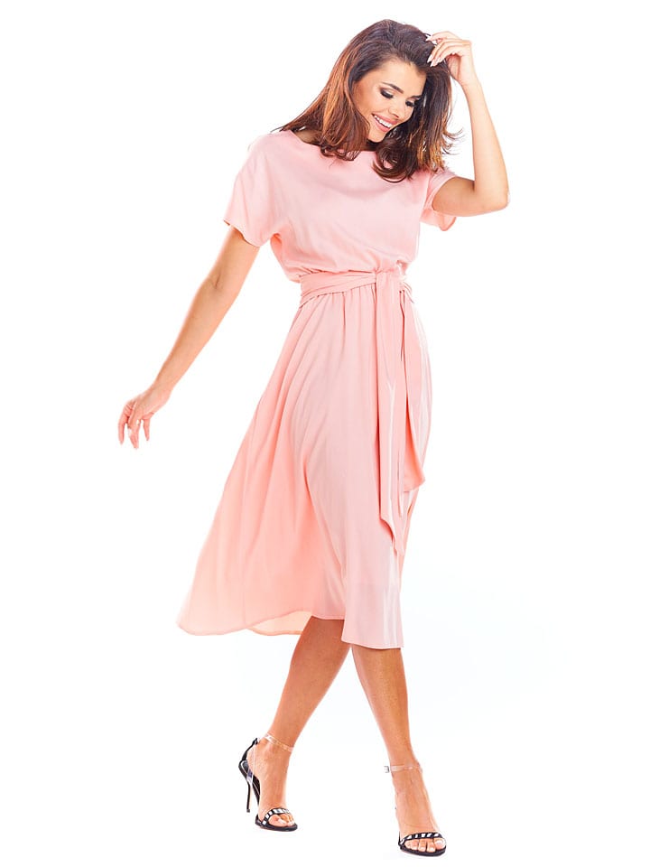 

Платье до колена Awama, розовый