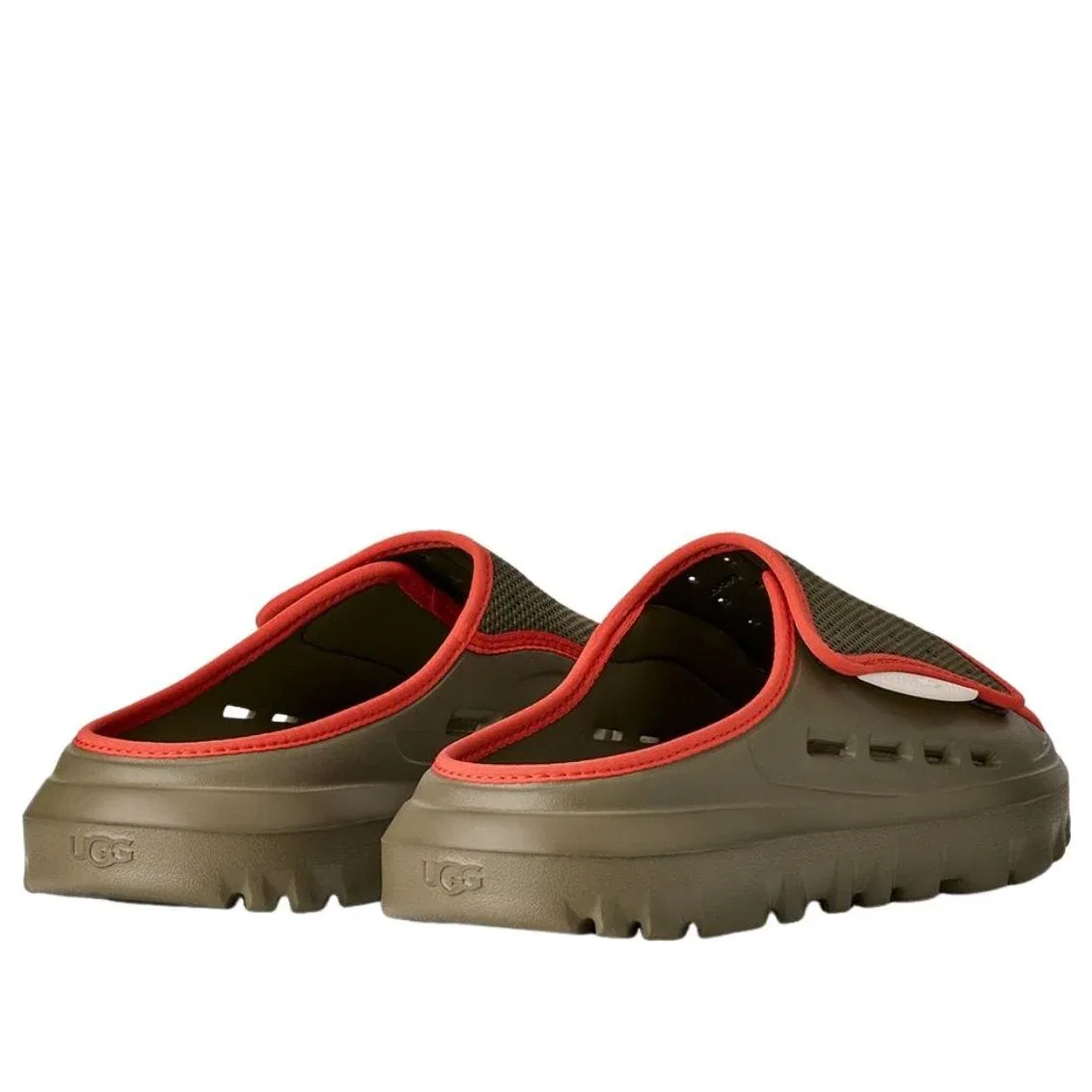 Шлепанцы UGG PeakMod Slide 'Burnt Olive Red Pepper' 1175194-BVRD, оливково-зеленый — фото 3