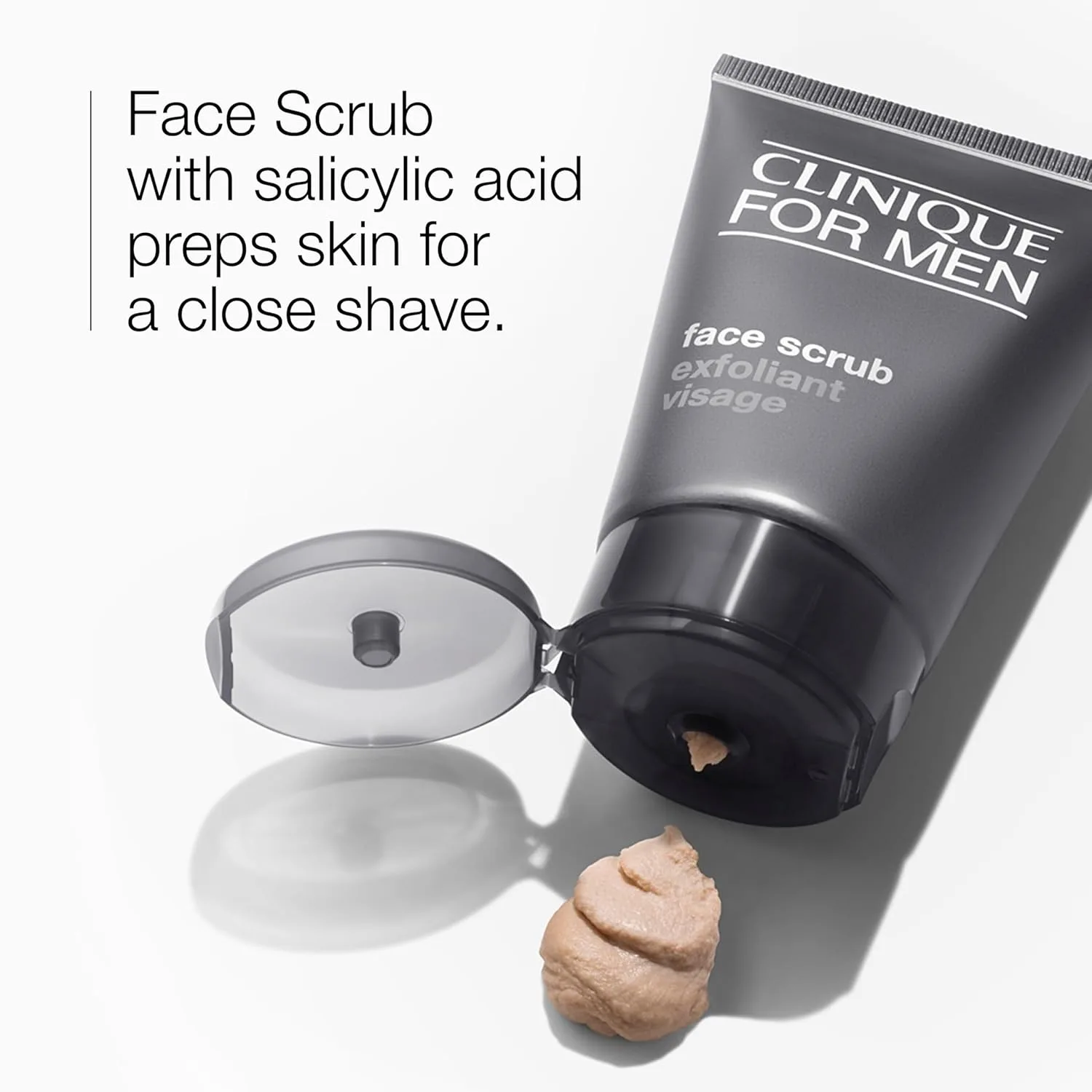 Скраб для лица Clinique For Men с салициловой кислотой и диоксидом кремния | Мягкий, для ежедневного использования | Подготавливает к бритью | Подходит для всех типов кожи, 100 мл — фото 2