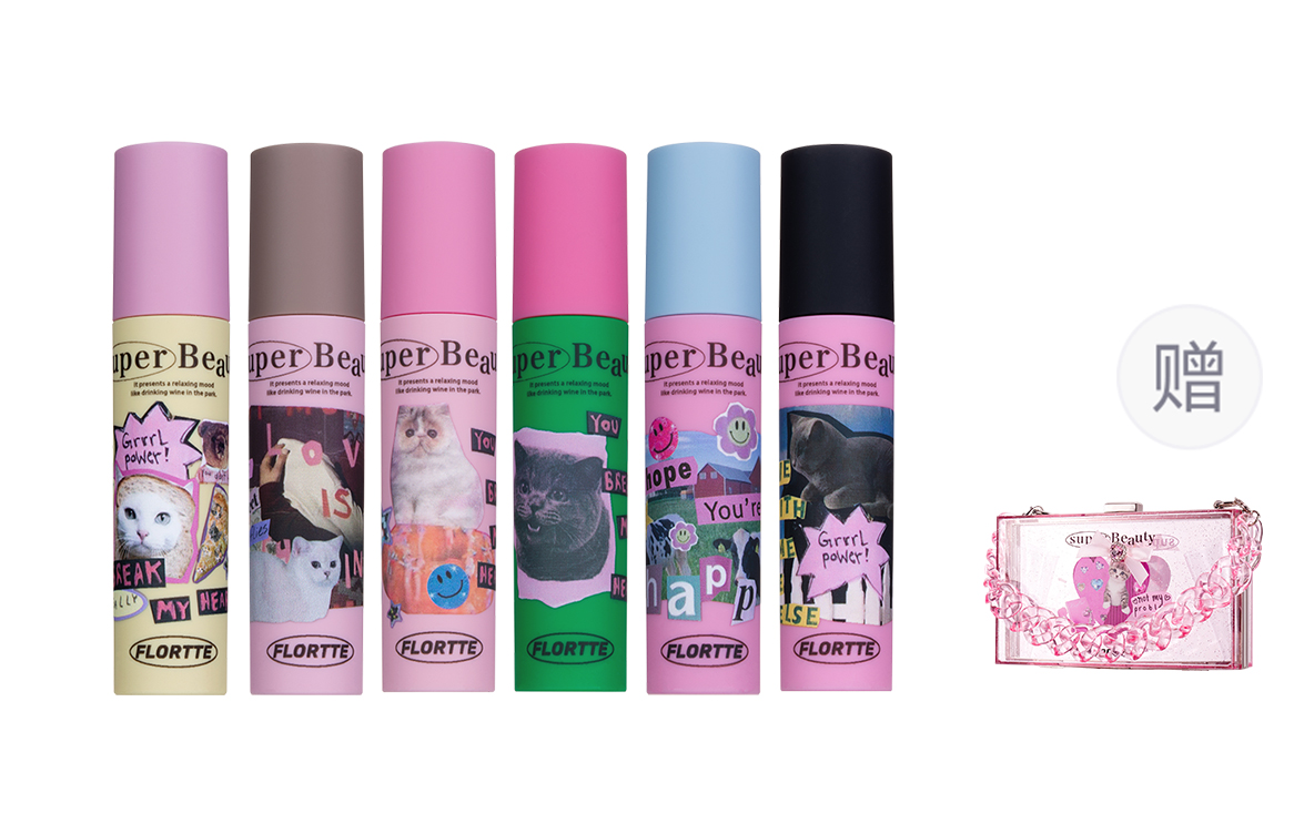 

Набор бальзамов для губ Beautiful Amelia Milk Cake, легко растушевывается, натуральный, 6 штук FLORTTE