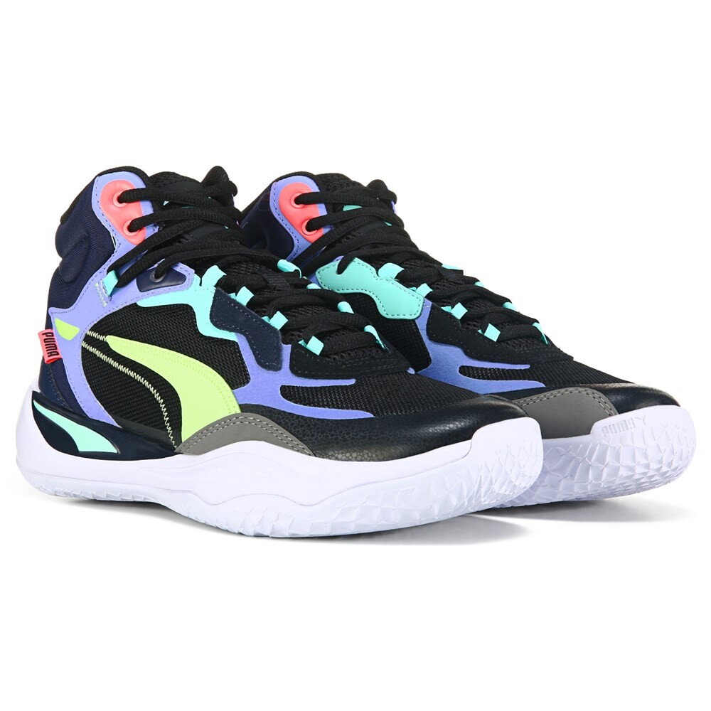 

Детские баскетбольные кроссовки Playmaker Pro Mid Top Big Kid Puma, черный