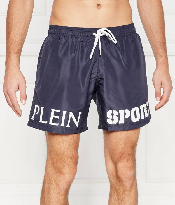 

Пляжные шорты мужские Plein Sport на кулиске, синий