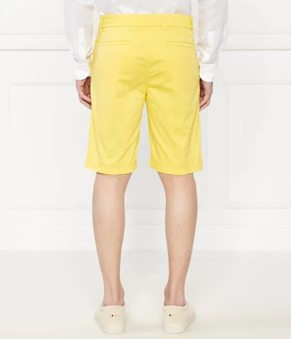 Шорты Чинос tapered fit Boss Orange, желтый — фото 4