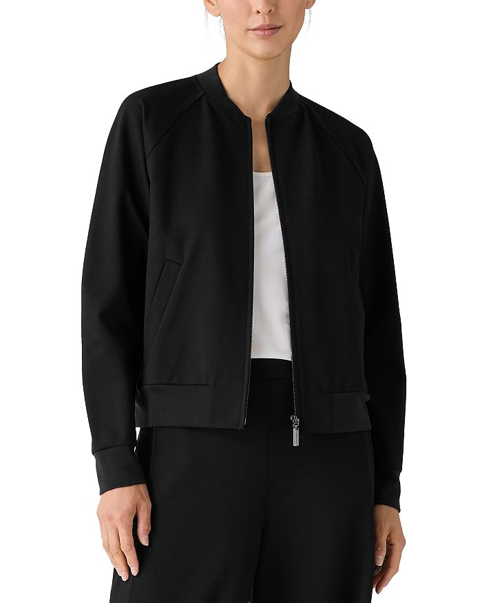 

Куртка с воротником-стойкой Eileen Fisher, черный