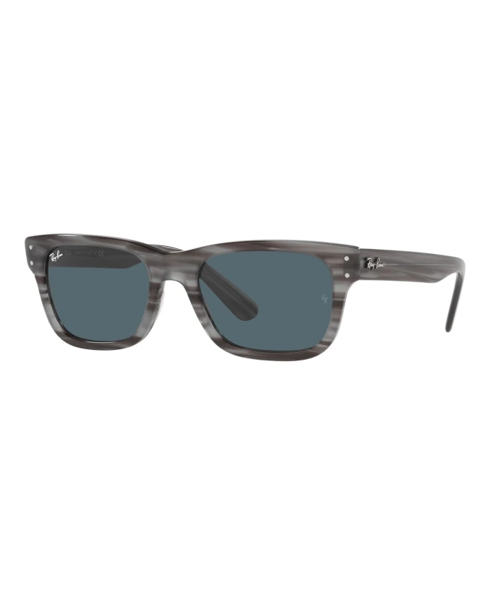 

Прямоугольные солнцезащитные очки Mr Burbank RB2283 Ray-Ban, серый