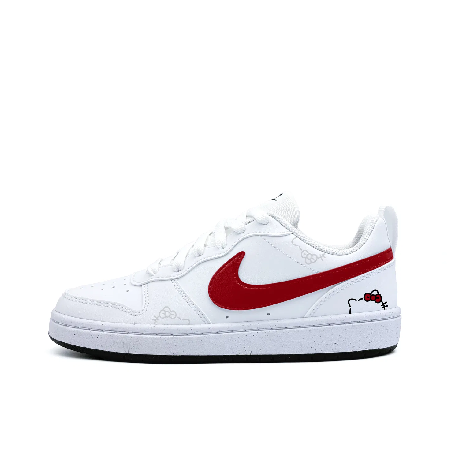 Кроссовки детские Nike Court Borough Red Bow Black White