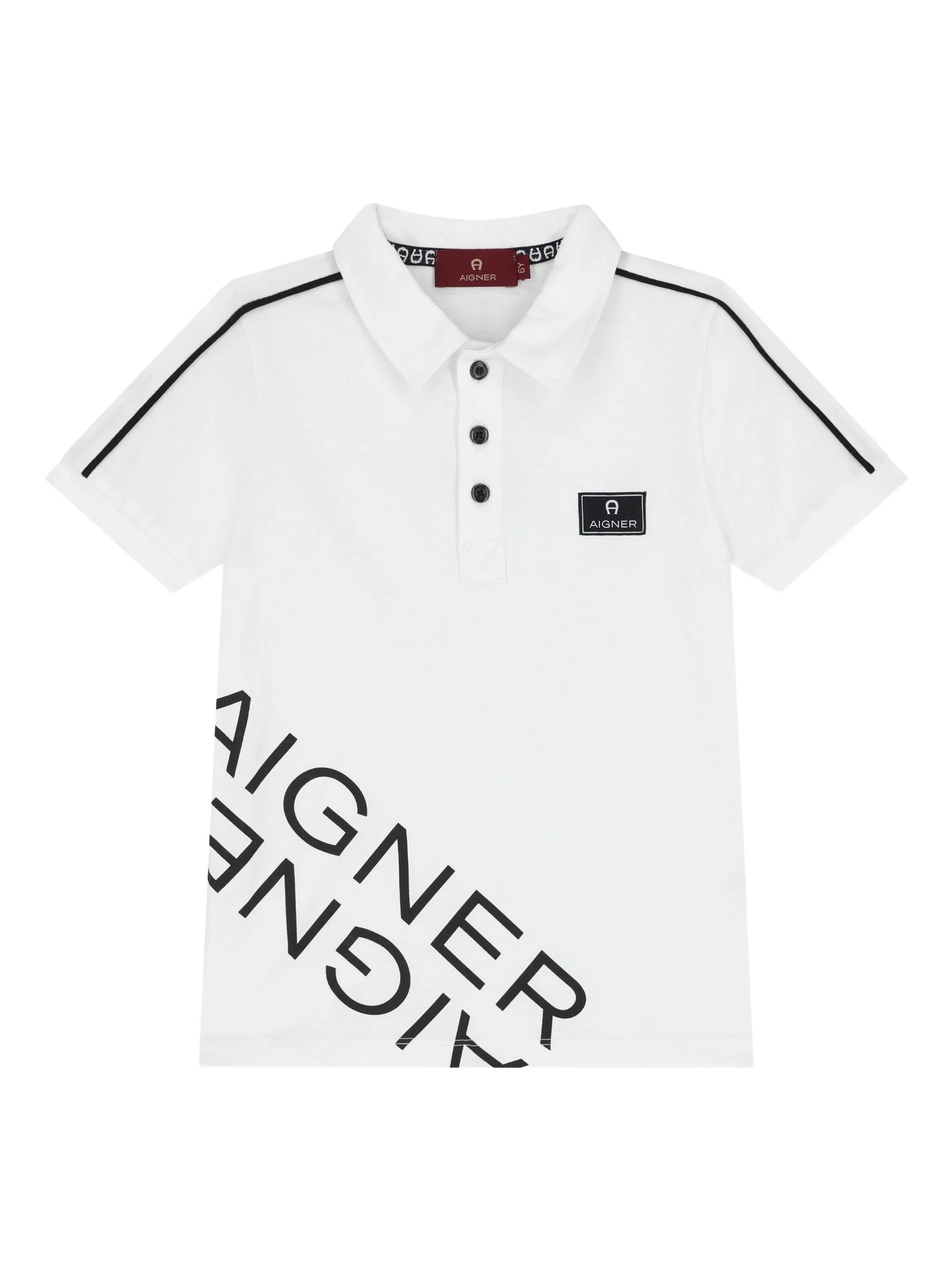 

Рубашка поло с логотипом Aigner Kids, белый