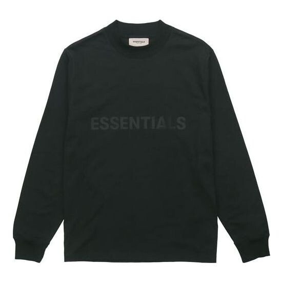 

Футболка fw20 long sleeve logo tee 'black' Fear Of God Essentials, черный