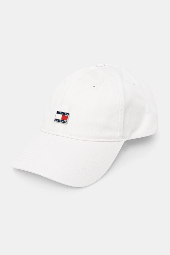 

Хлопковая кепка с козырьком Tommy Jeans, белый