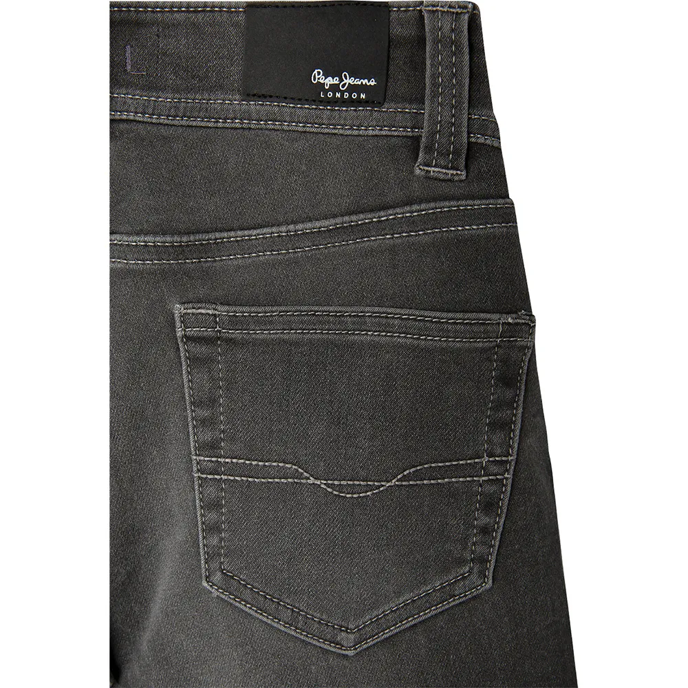 Джинсовые шорты Pepe Jeans Tracker Gymdigo Slim Fit, серый — фото 4