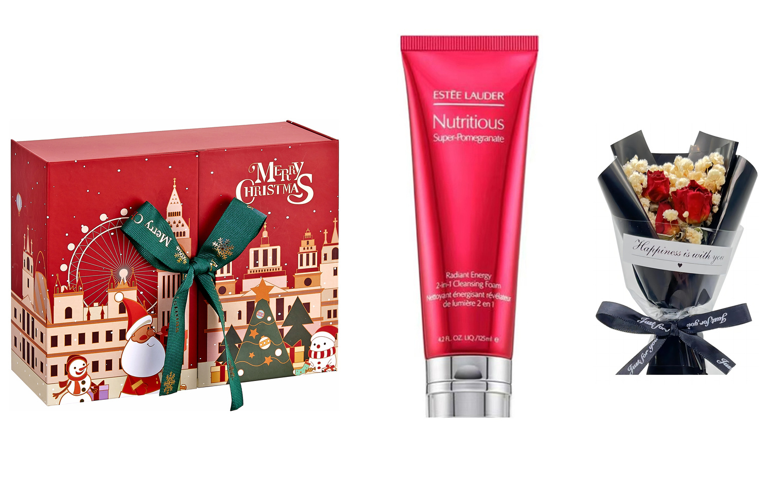 

Наборы для ухода за кожей Unisex ESTEE LAUDER, ysl rouge pomegranate cleansers milk 125ml+baby's breath bouquets+christmas double-open box