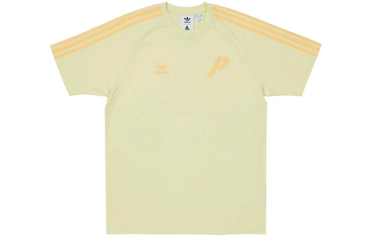 Футболка HE9373 PALACE x adidas Crossover Chest Logo Short Sleeve Unisex Yellow, желтый — фото 2