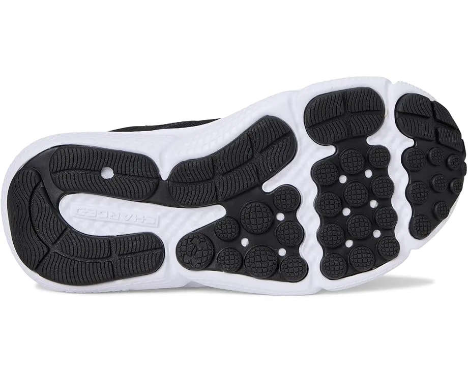 Кроссовки Under Armour Kids Assert 10 Alternate Closure (Little Kid), Black/White/WhiteSee Less — фото 3
