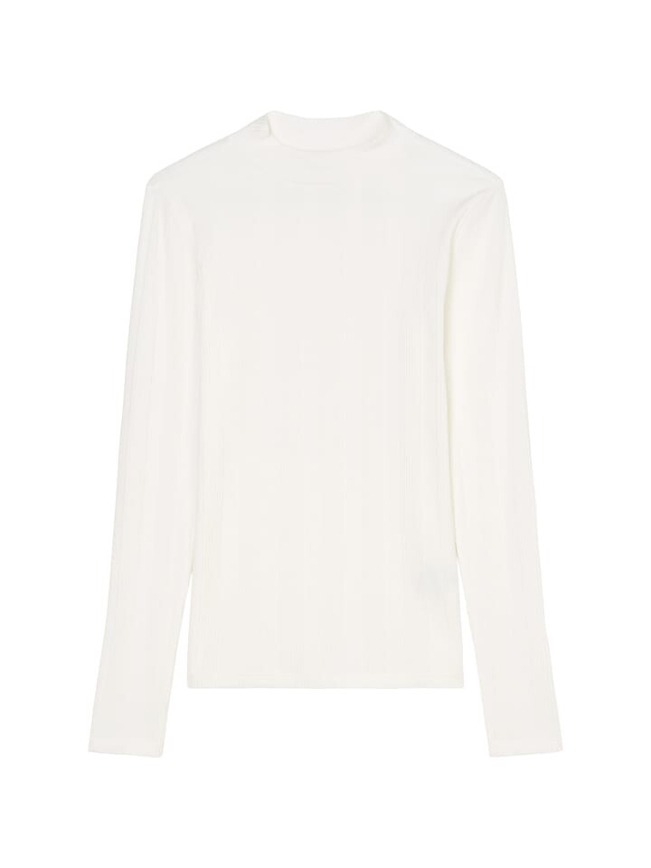 

Футболка Marc O'Polo DENIM Longsleeve mit Stehkragen slim, цвет Silky White