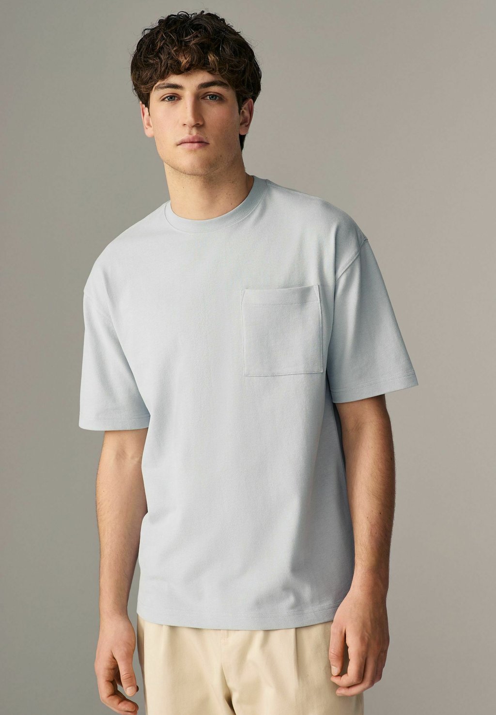 

Базовая футболка RELAXED FIT SUPER SOFT PEACHED Next, синий