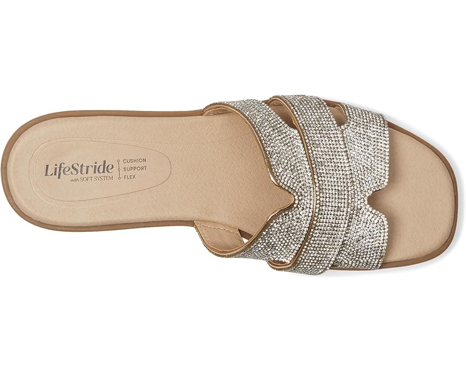 Туфли LifeStride Royalty Bling Slide Sandals, цвет Gold Metallic — фото 2