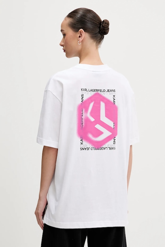 

Хлопковая футболка Karl Lagerfeld Jeans, белый