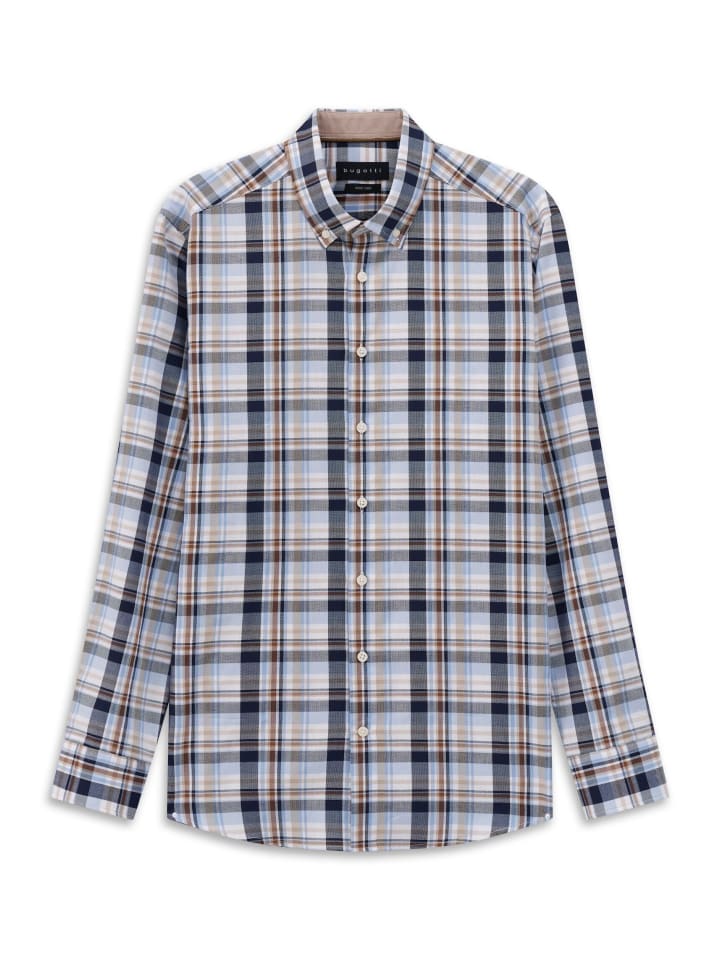 

Bugatti Рубашка коричневого цвета в стиле 70-х