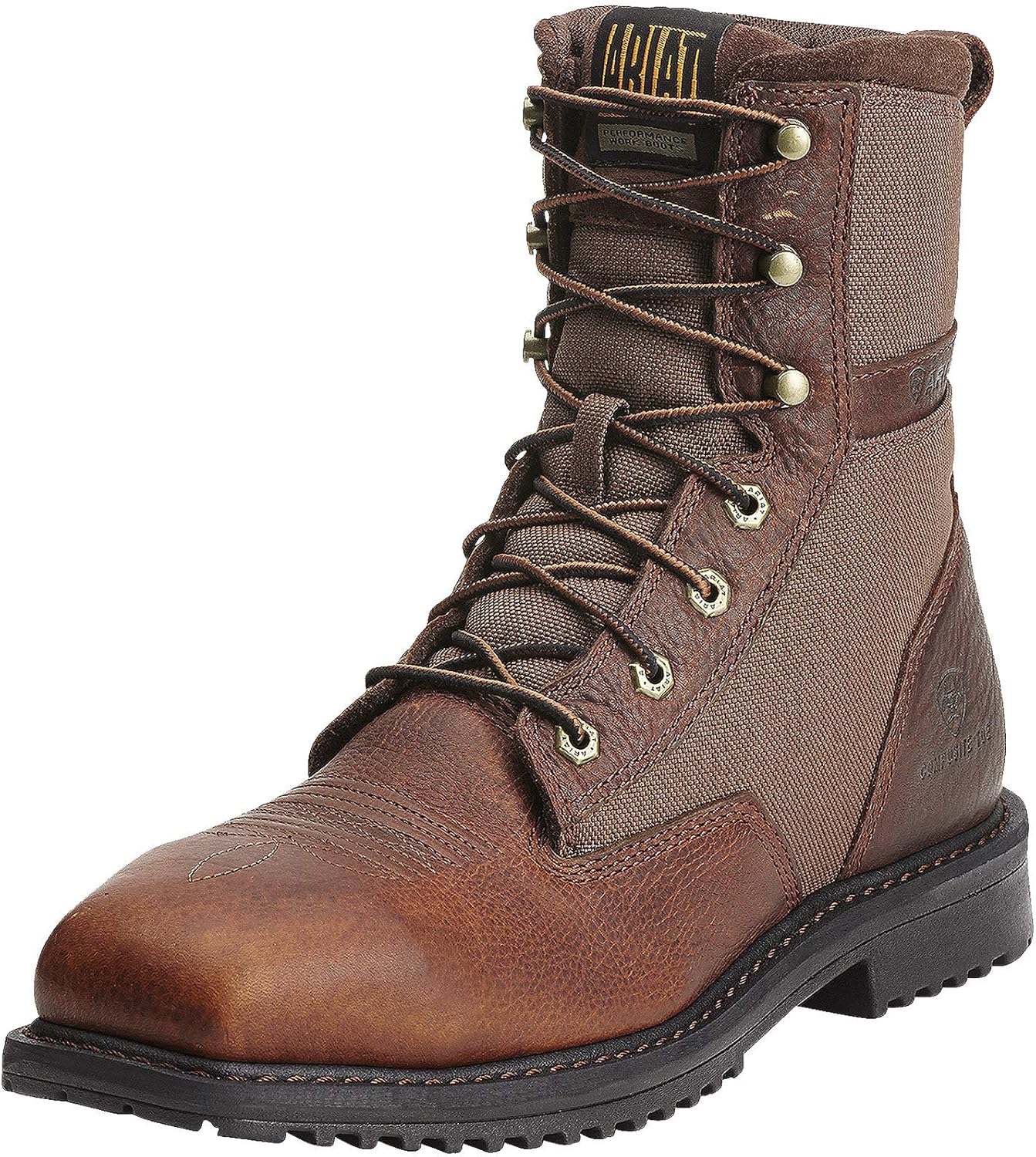 

Мужские ботинки ARIAT Rigtek 8 с широким квадратным носком и композитным защищенным носком, коричневый