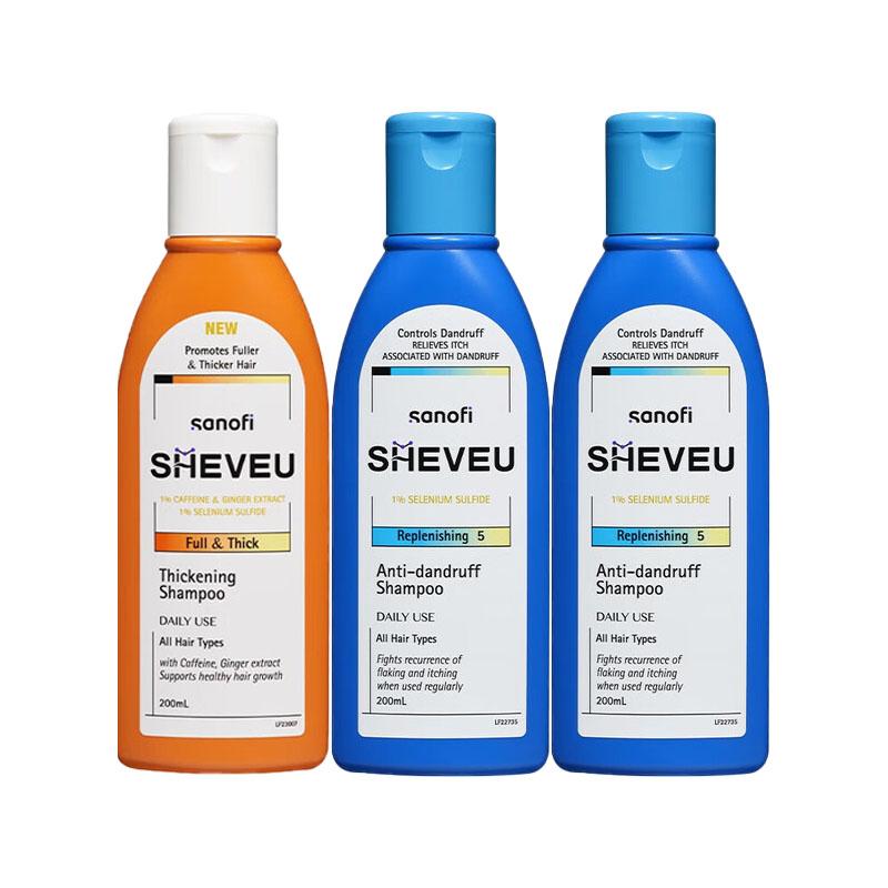 

SHEVEU Шампунь Selsun от перхоти и зуда набор для очищения желтая бутылка 200мл + синяя бутылка 200мл*2