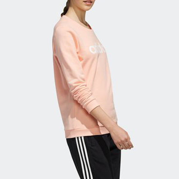 Толстовка с капюшоном neo ce белая Adidas, розовый — фото 3