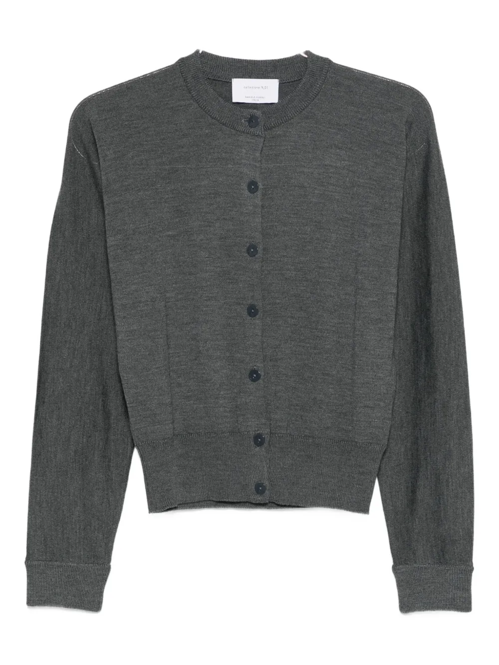 

Кардиган из тонкой вязки Daniele Fiesoli, серый