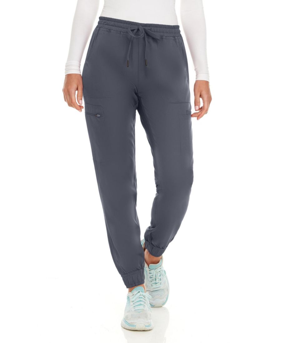 

Женские медицинские брюки-джоггеры с семью карманами и эластичной тканью, растягивающейся в четырех направлениях Medichic, Pewter