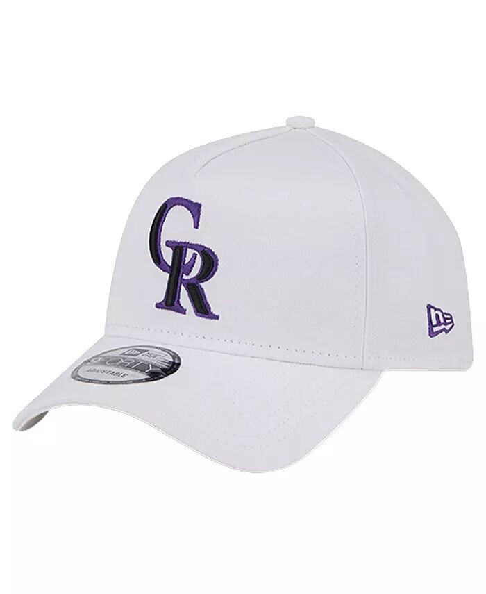 

Мужская белая регулируемая кепка Colorado Rockies TC A-Frame 9FORTY New Era