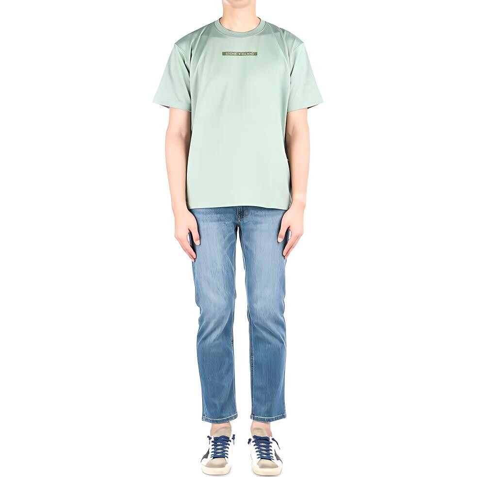

Футболка мужская светло-зеленая Stone Island, светло-зеленый
