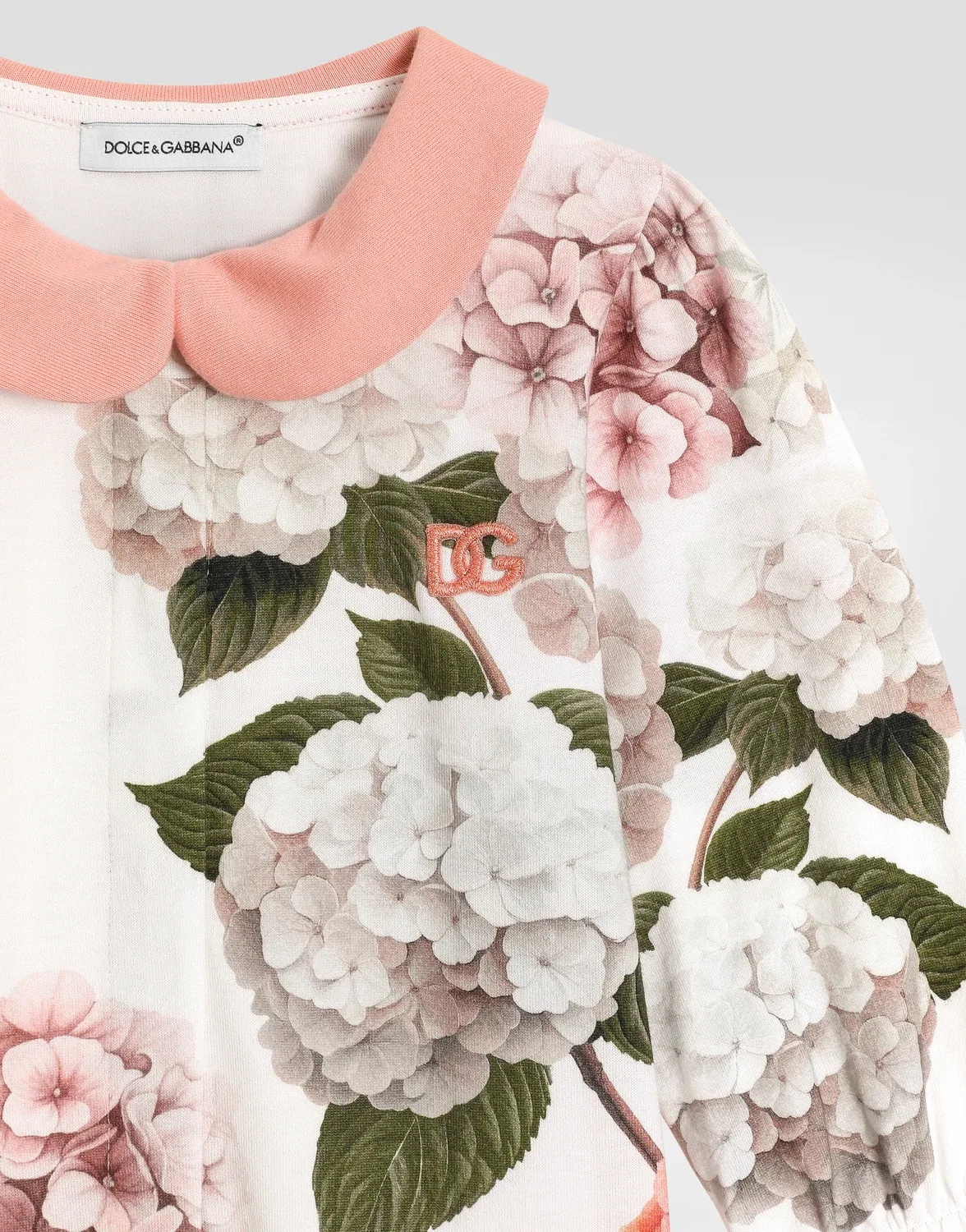 Подарочный набор из 3 предметов из гладкого джерси с принтом гортензий Dolce & Gabbana, мультиколор — фото 4