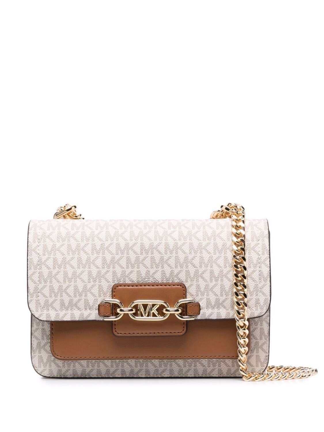 

Michael Kors сумка на плечо с монограммой, нейтральный цвет